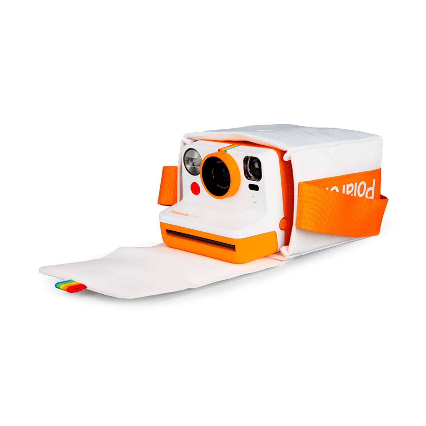 Polaroid Now Kameratasche : Weiß/Orange